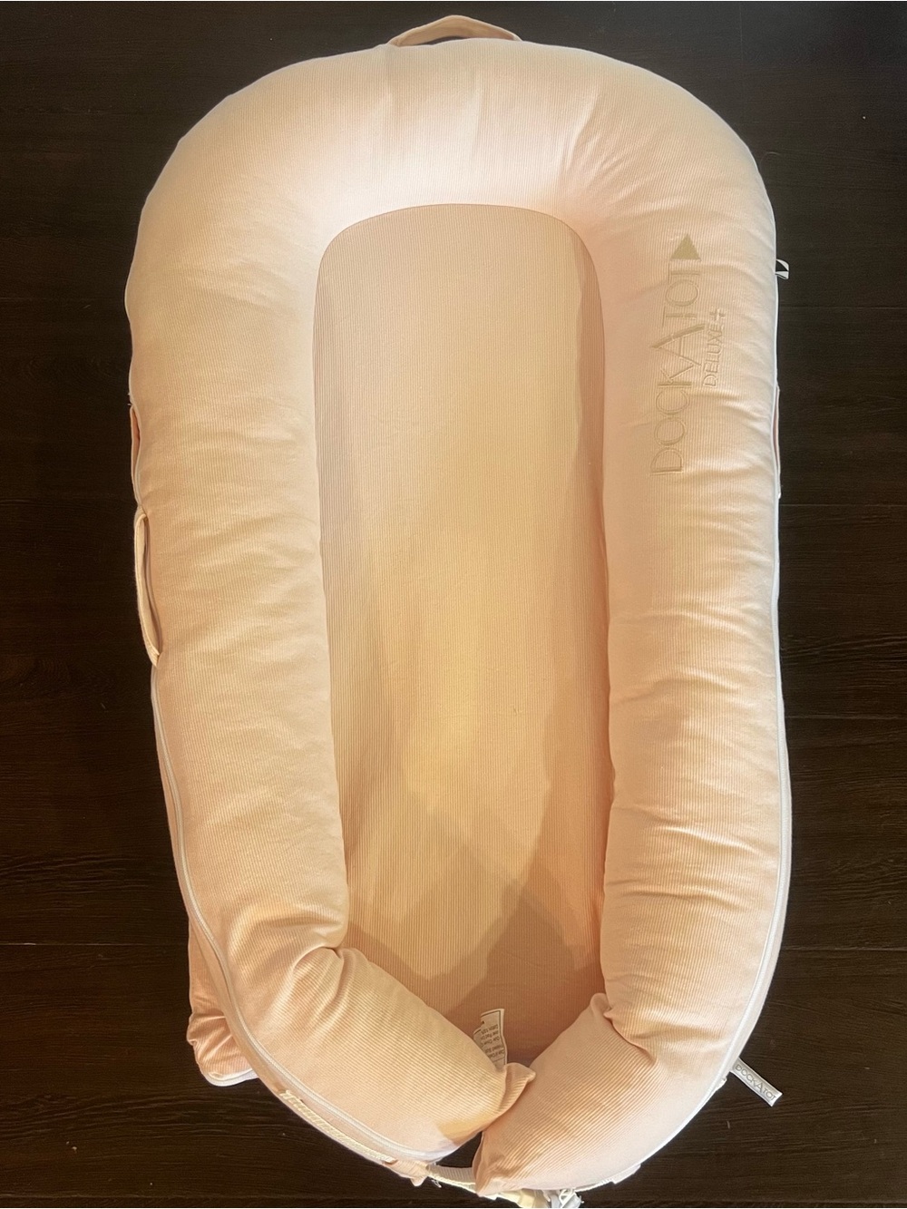 DockATot Deluxe+Lounger in Pale Pink - Baby Nesting Bed